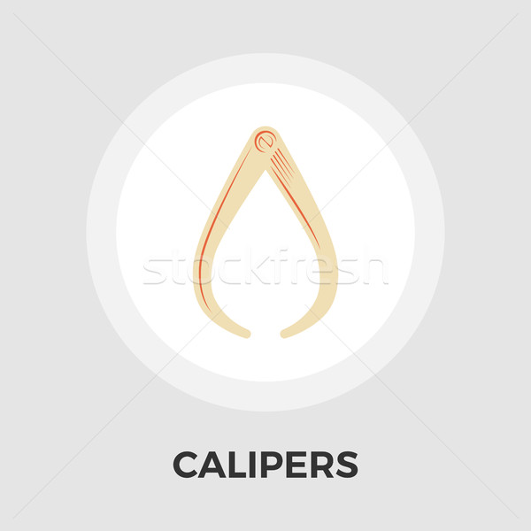 Calipers Vector Flat Icon Stock photo © smoki