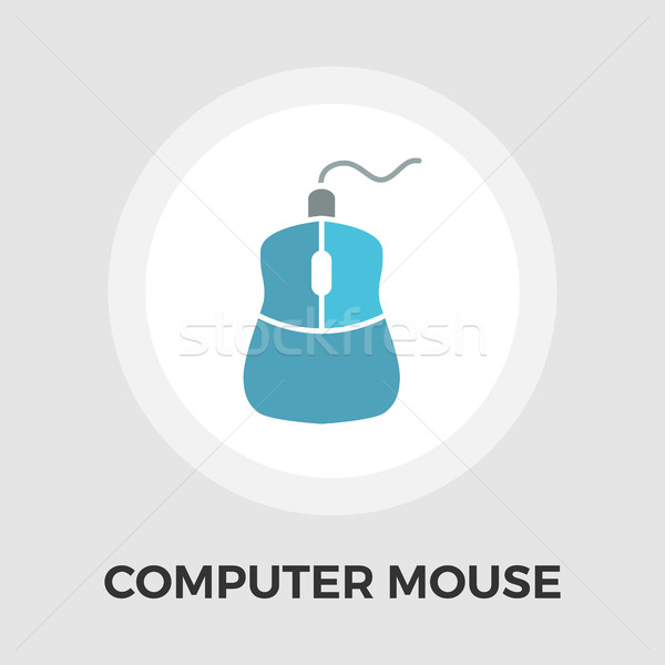 Computer Mouse flat icon Stock photo © smoki