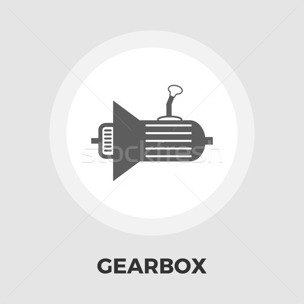 Gear flat icon Stock photo © smoki