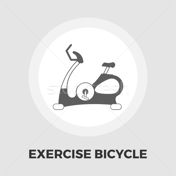 Exercise bicycle flat icon Stock photo © smoki