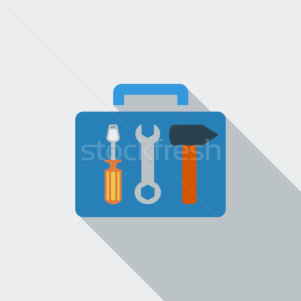 Tool box single icon. Stock photo © smoki