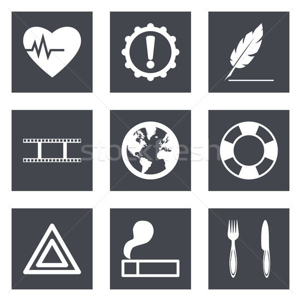 Icons for Web Design and Mobile Applications set 9 Stock photo © smoki