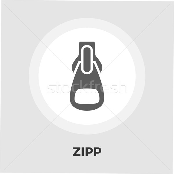 Zipp icon flat Stock photo © smoki