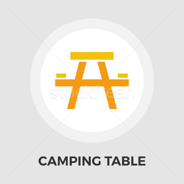 Camping table Vector Flat Icon Stock photo © smoki
