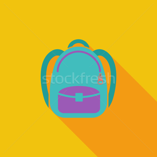 Schoolbag icon Stock photo © smoki