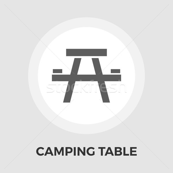 Camping table Vector Flat Icon Stock photo © smoki