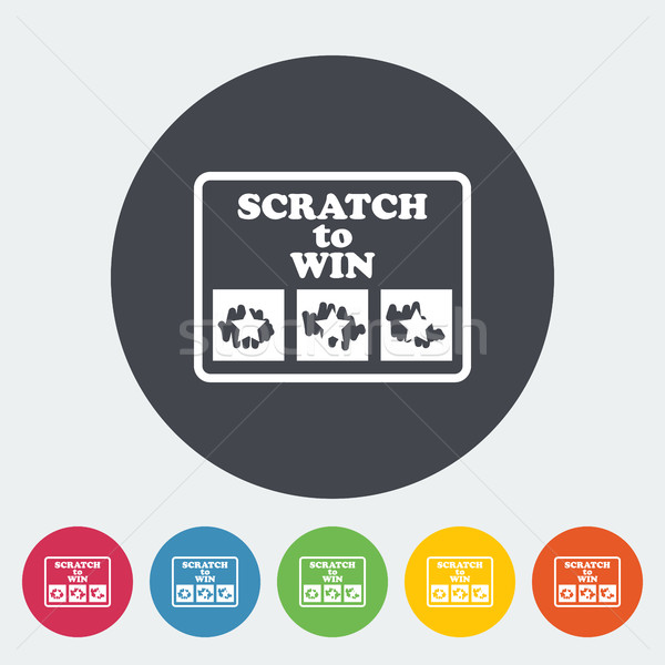 Foto d'archivio: Scratch · carta · icona · cerchio · pulsante · design