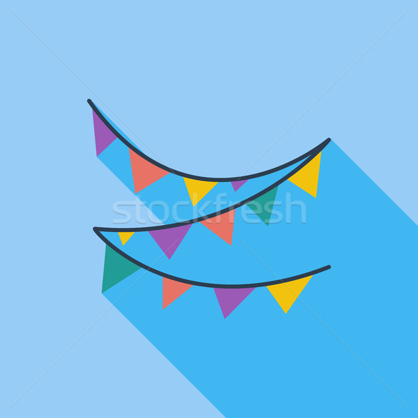 Bunting icon Stock photo © smoki