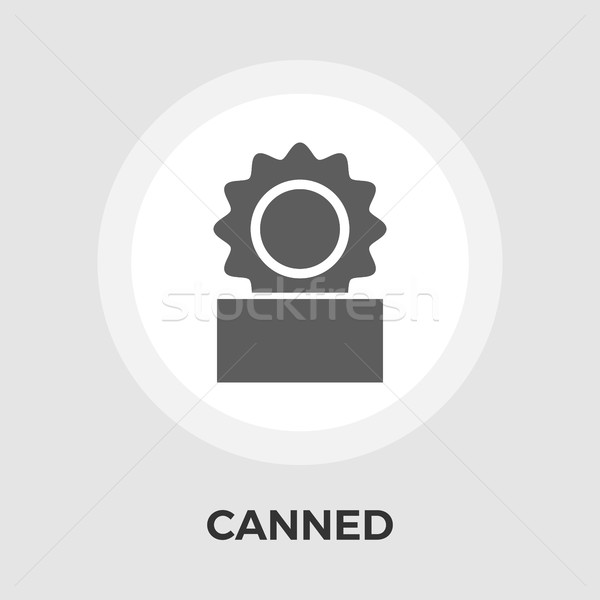 Canned Vector Flat Icon Stock photo © smoki