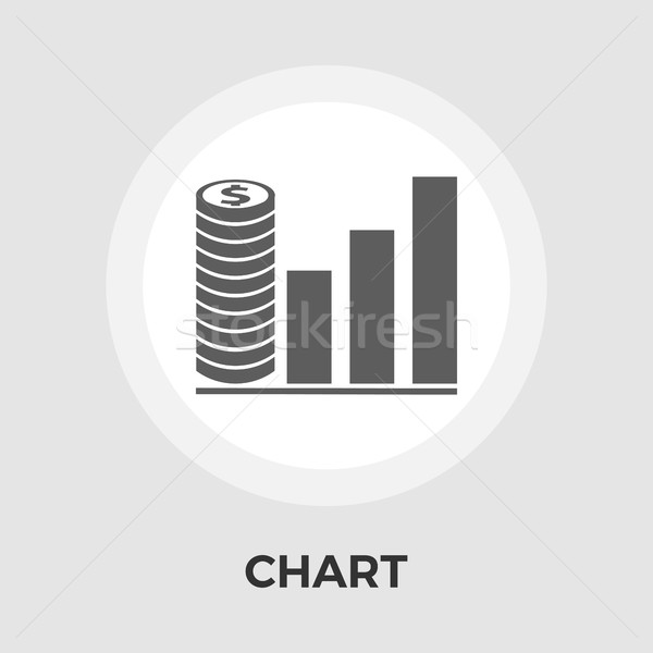 Tabelle Symbol Vektor isoliert weiß editierbar Stock foto © smoki