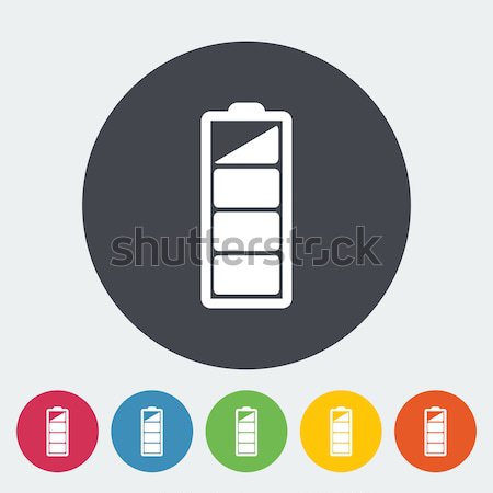 Charging the battery, flat single icon. Stock photo © smoki