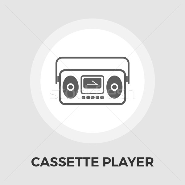 Boombox flat icon Stock photo © smoki