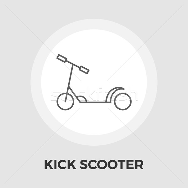 Scooter child vector flat icon Stock photo © smoki