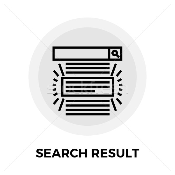 Search Result Line Icon Stock photo © smoki