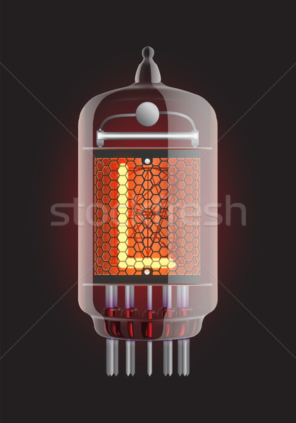 Nixie tube indicator. Stock photo © smoki