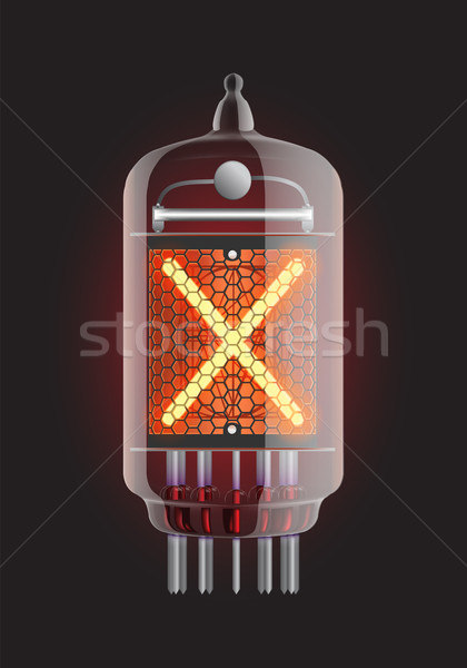 Nixie tube indicator. Stock photo © smoki