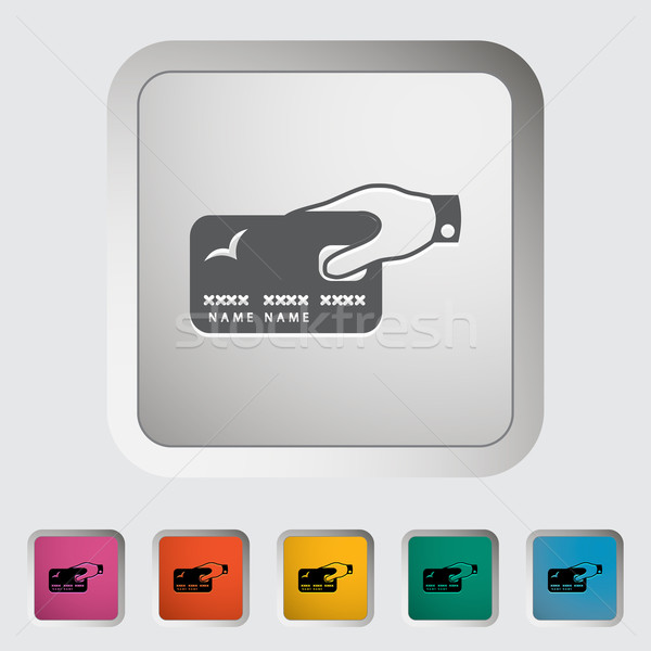 Credit card single icon. Stock photo © smoki