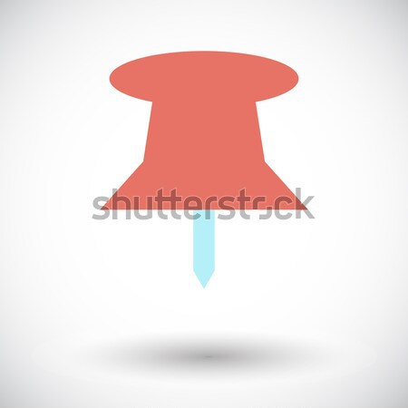 Push pin flat icon. Stock photo © smoki