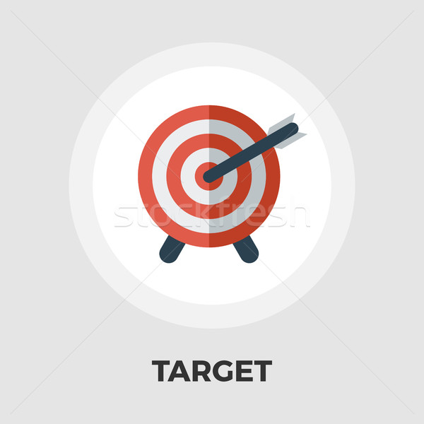 Target icon flat Stock photo © smoki