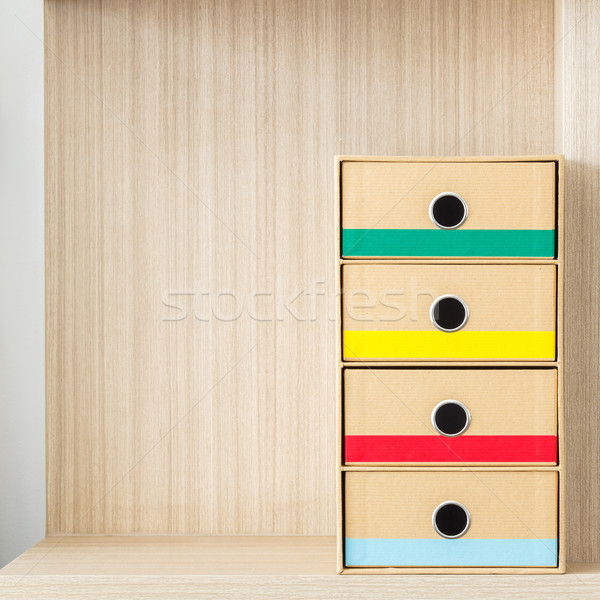 Corrugated paper drawer Stock photo © smuay