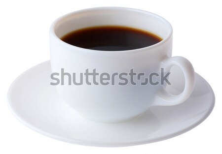 Coffee cup and plate with clipping path  Stock photo © smuay