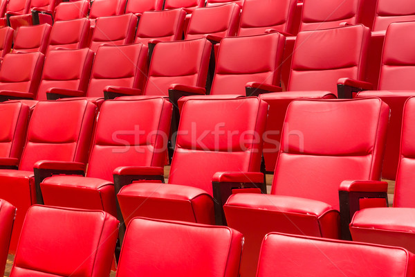 Foto stock: Rojo · teatro · silla · reunión