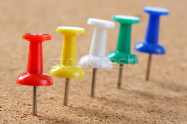 Stock photo: Pins on Cork board