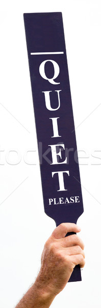 Quiet Please sign Stock photo © smuay