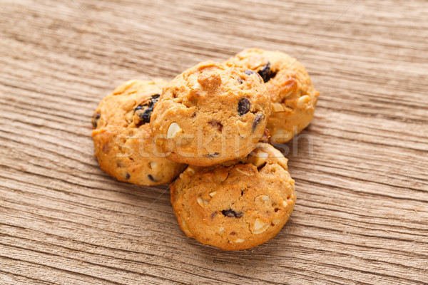 Casero cookies mesa de madera Foto stock © smuay