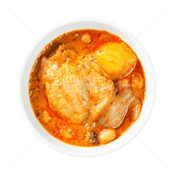 Muslim style chicken and potato curry or chicken mussaman curry Stock photo © smuay