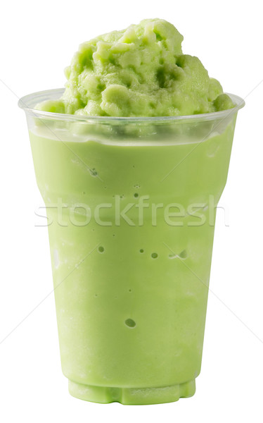 Milk Green tea smoothie Stock photo © smuay
