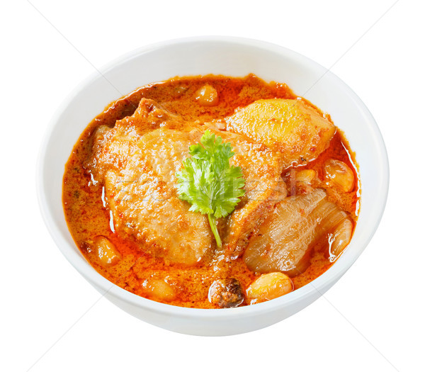 Muslim style chicken and potato curry or chicken mussaman curry Stock photo © smuay