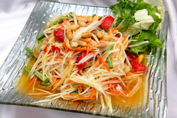 Thai papaya salad Stock photo © smuay