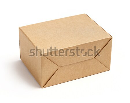 Karton Feld isoliert weiß Karton Papier Stock foto © smuay