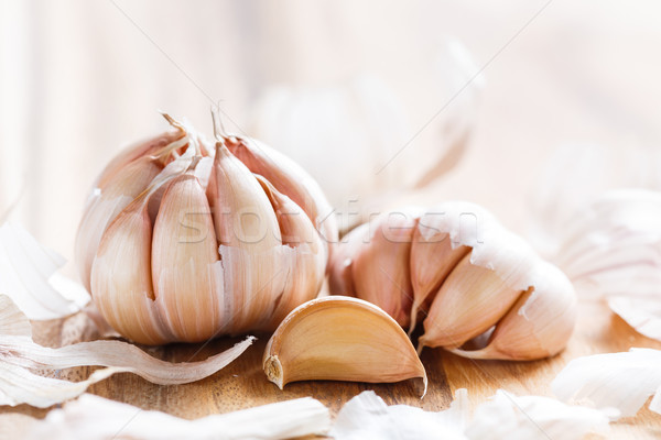 Organic garlic bulb Stock photo © smuay