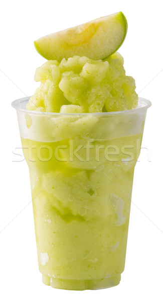 Grünen Apfel Smoothie Kunststoff Tasse Stock foto © smuay