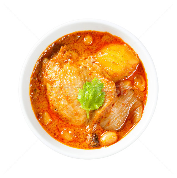 Muslim style chicken and potato curry or chicken mussaman curry Stock photo © smuay