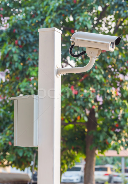 Aparatu bezpieczeństwa biały cctv kamery oglądania bezpieczeństwa Zdjęcia stock © smuay