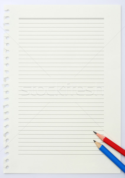 Papieru ołówki zielone przeczytać cienki Zdjęcia stock © smuay