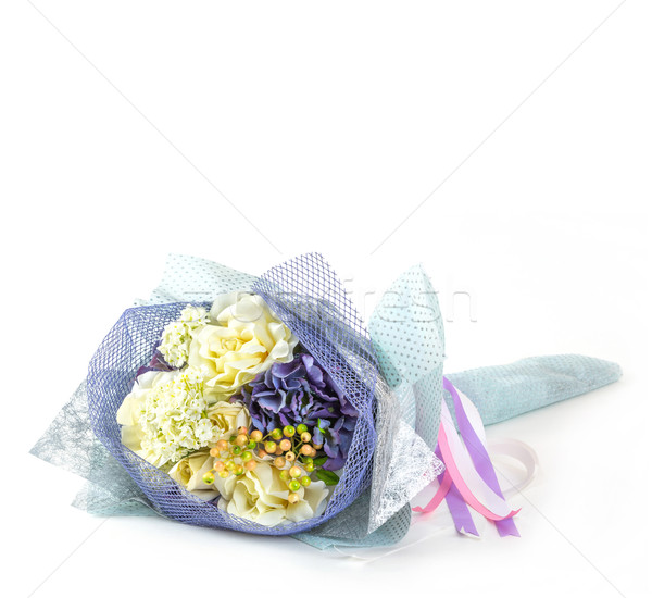 花束 孤立 白 花 紙 商業照片 © smuay
