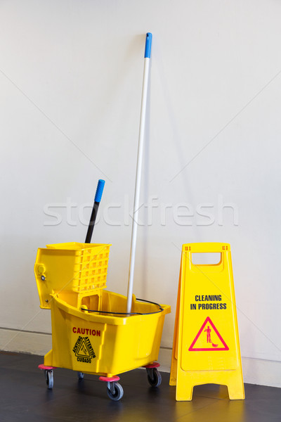 Mop bucket and wringer Stock photo © smuay