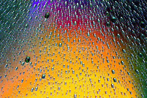 Wody kropelka kolorowy tekstury świetle Zdjęcia stock © smuay