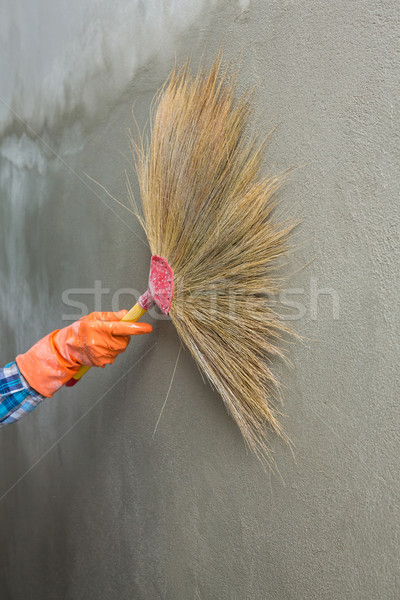 Concrete plaster cleaning Stock photo © smuay