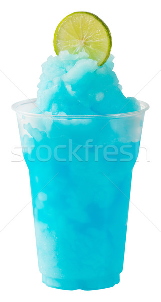 Kalk blau Smoothie Kunststoff Tasse Stock foto © smuay