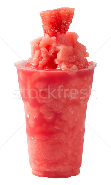 Wassermelone Smoothie rot Kunststoff Tasse Stock foto © smuay