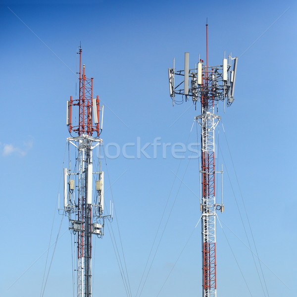 Transmission towers  Stock photo © smuay