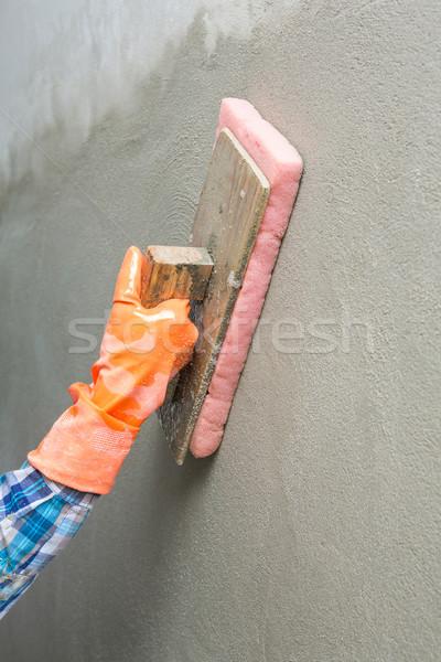 Concrete plaster cleaning Stock photo © smuay