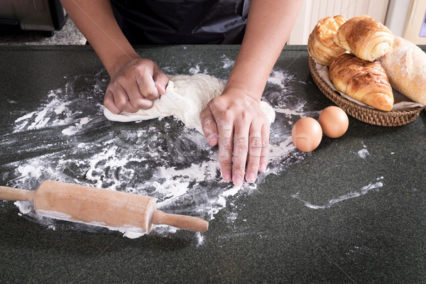 Mains farine oeufs ingrédients cuisine alimentaire [[stock_photo]] © snowing