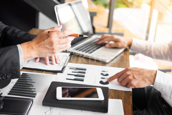 Administrator business man financial inspector and secretary mak Stock photo © snowing