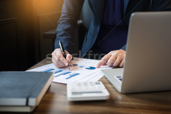 Administrator business man financial inspector and secretary mak Stock photo © snowing